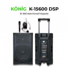 KÖNİG K-15600 TAŞINABİLİR ANFİLİ HOPARLÖR